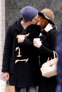 Emma Stone and Andrew Garfield engage in some PDA as they go for a romantic stroll in New York City