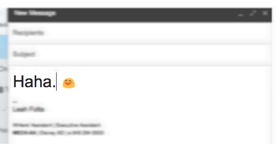 Haha email